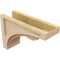 Ekena Millwork 5"W x 15"D x 10"H Classic Viola Rough Cedar Woodgrain TimberThane Corbel, Primed Tan CORUR05X15X10VIORCPR - alternate 5